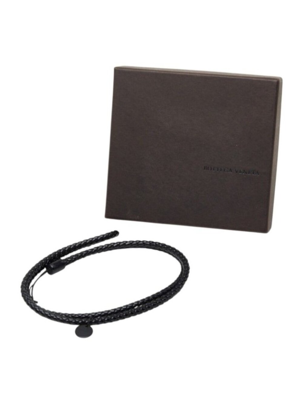 Bottega Veneta Intrecciato Neck Strap Brown Leather